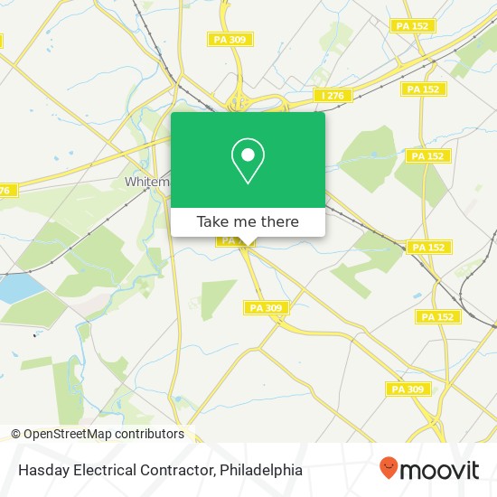 Hasday Electrical Contractor map