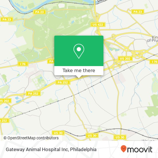 Mapa de Gateway Animal Hospital Inc