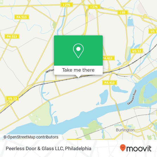 Mapa de Peerless Door & Glass LLC