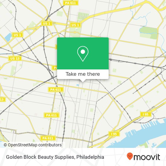 Golden Block Beauty Supplies map