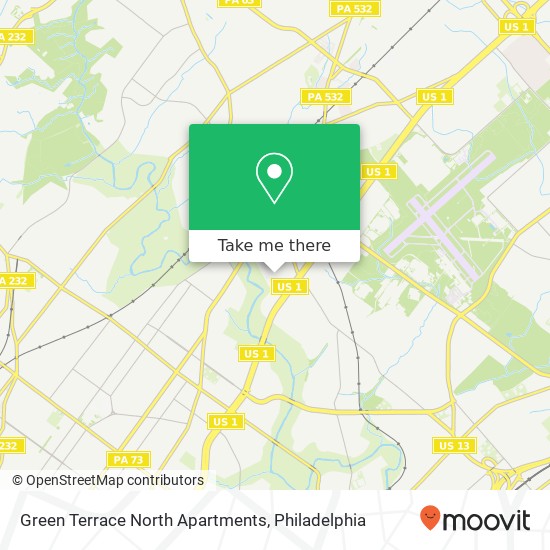Green Terrace North Apartments map