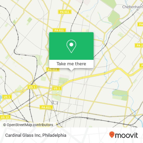 Cardinal Glass Inc map
