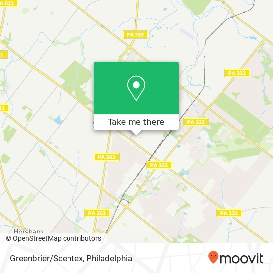 Mapa de Greenbrier/Scentex