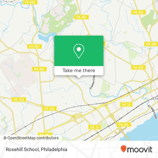 Mapa de Rosehill School