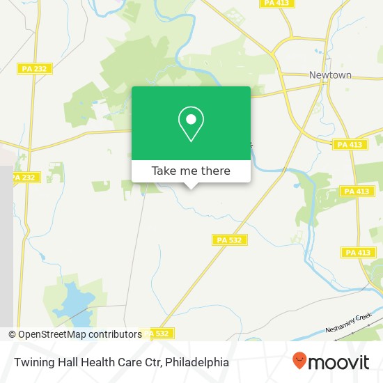 Twining Hall Health Care Ctr map