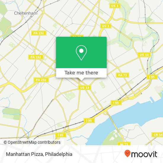 Manhattan Pizza map