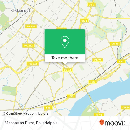 Mapa de Manhattan Pizza