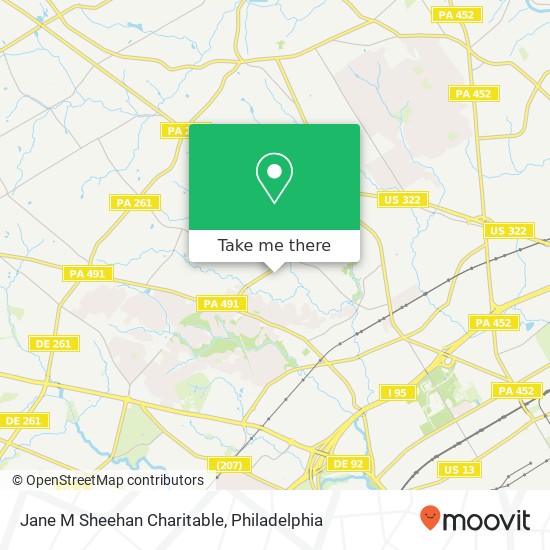 Jane M Sheehan Charitable map