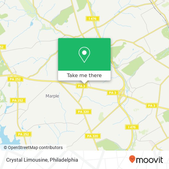 Crystal Limousine map