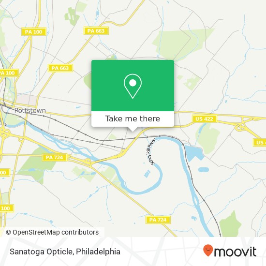 Sanatoga Opticle map