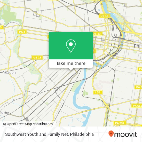 Southwest Youth and Family Net map