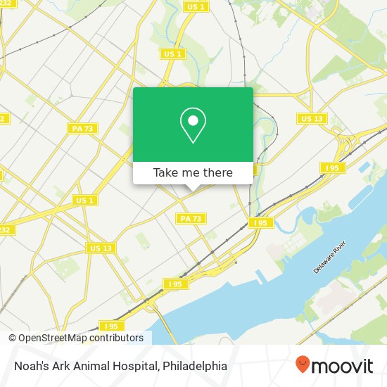 Mapa de Noah's Ark Animal Hospital
