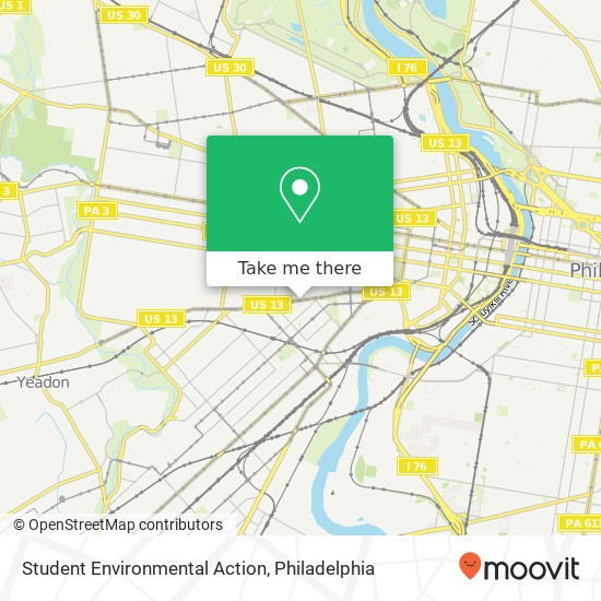 Student Environmental Action map