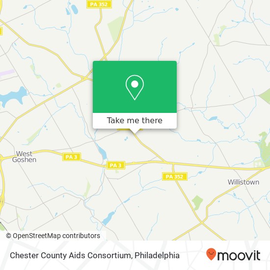 Mapa de Chester County Aids Consortium