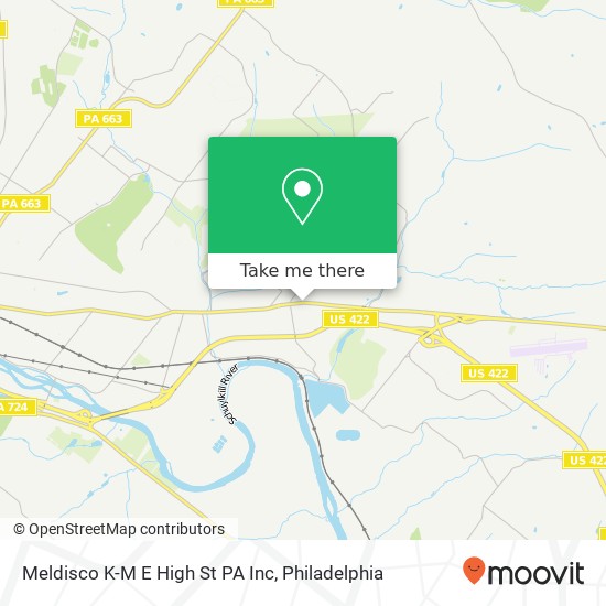 Meldisco K-M E High St PA Inc map