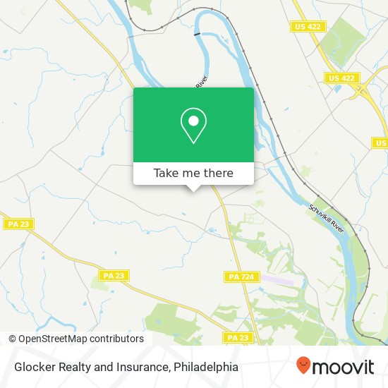 Mapa de Glocker Realty and Insurance