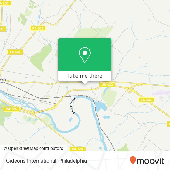 Mapa de Gideons International