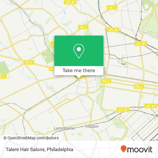 Talent Hair Salons map