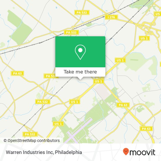 Mapa de Warren Industries Inc
