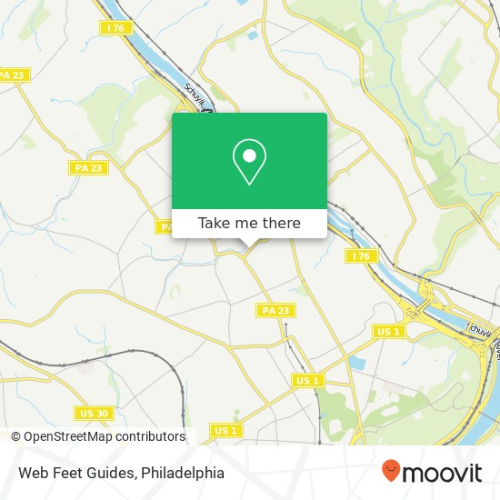 Web Feet Guides map