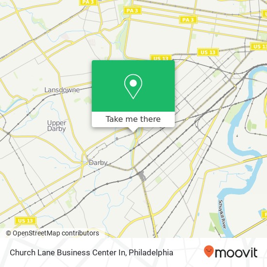 Mapa de Church Lane Business Center In
