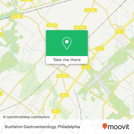 Bustleton Gastroenterology map