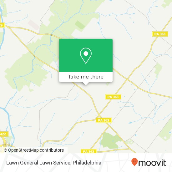 Lawn General Lawn Service map