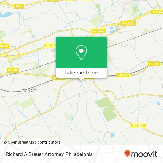 Richard A Breuer Attorney map