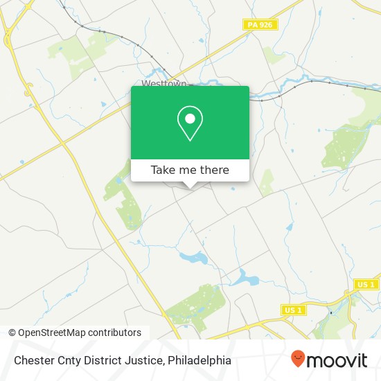 Mapa de Chester Cnty District Justice