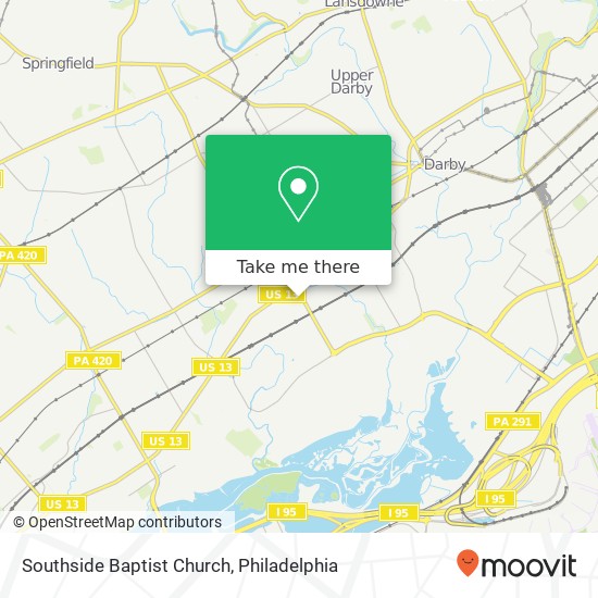 Southside Baptist Church map