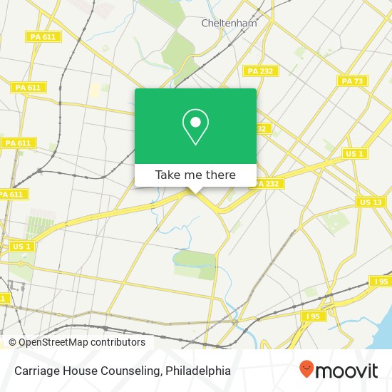 Carriage House Counseling map