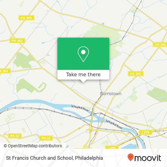 St Francis Church and School map