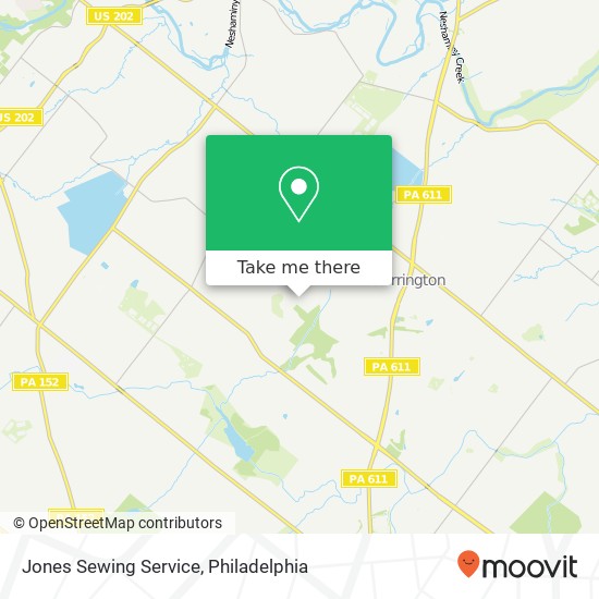 Mapa de Jones Sewing Service