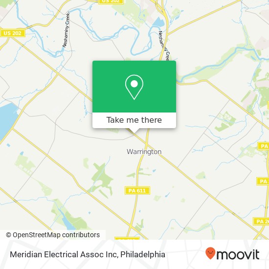 Meridian Electrical Assoc Inc map