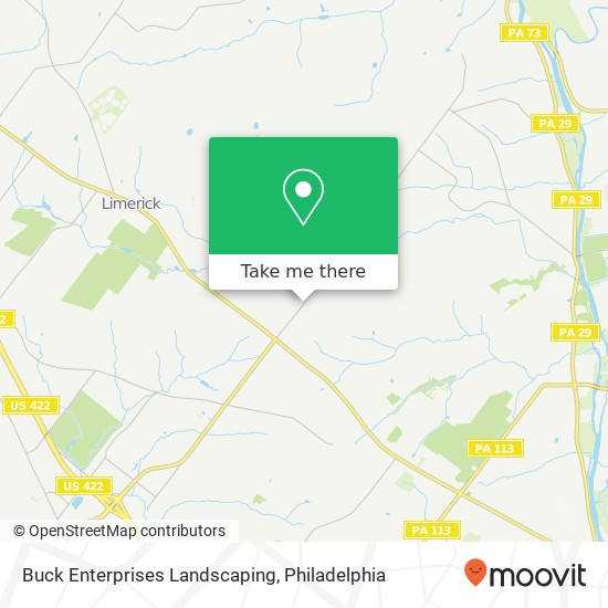 Buck Enterprises Landscaping map