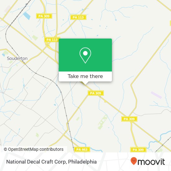 Mapa de National Decal Craft Corp