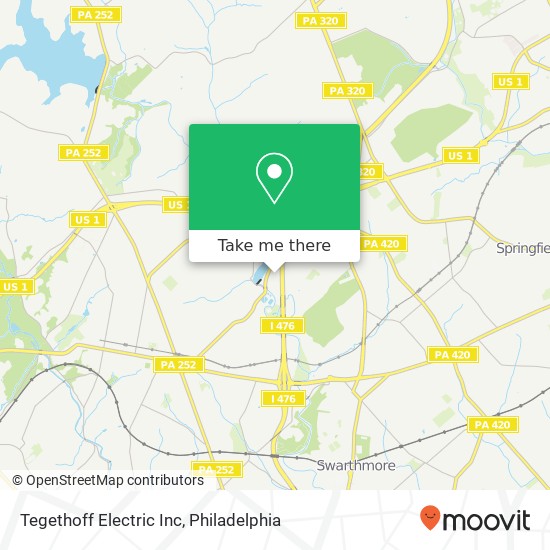 Mapa de Tegethoff Electric Inc