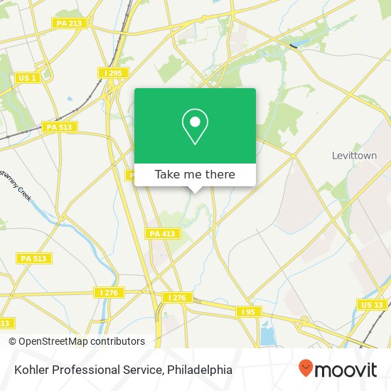 Mapa de Kohler Professional Service