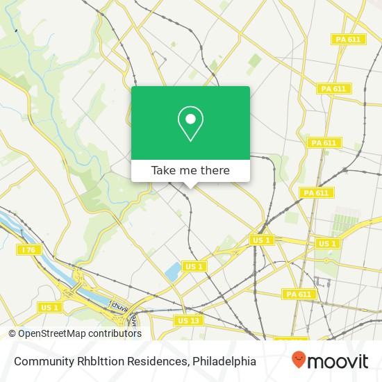 Community Rhblttion Residences map
