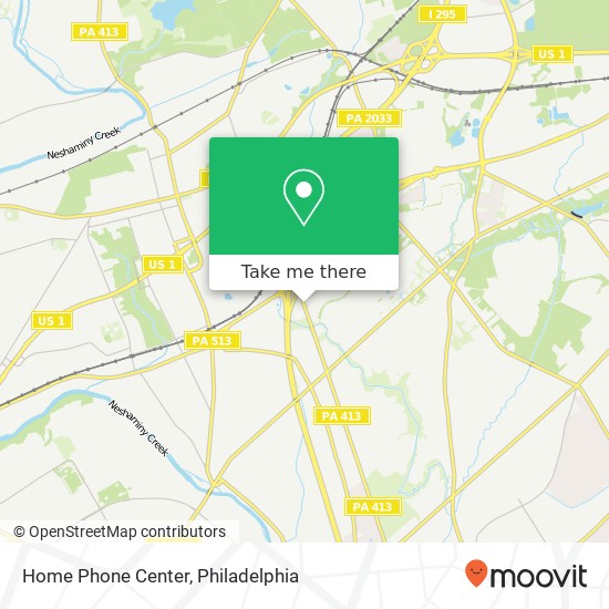 Home Phone Center map