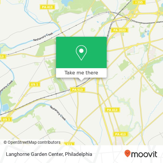 Mapa de Langhorne Garden Center
