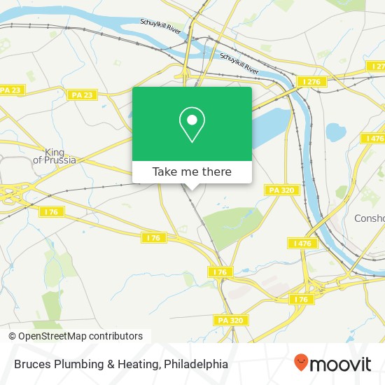 Bruces Plumbing & Heating map