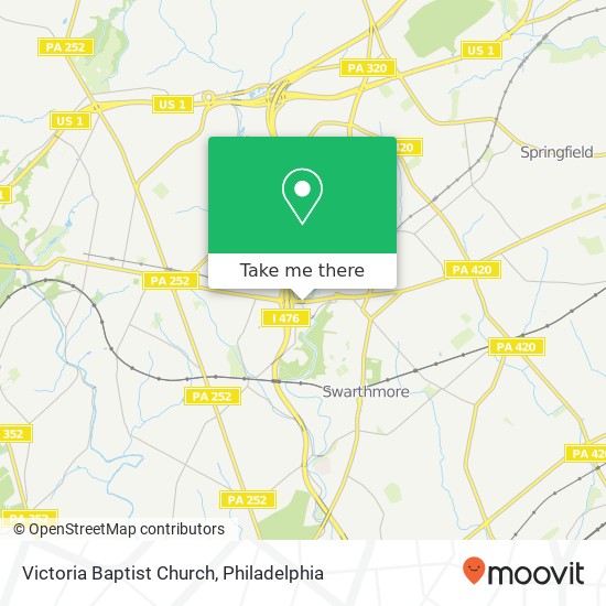 Victoria Baptist Church map