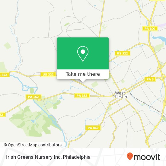 Mapa de Irish Greens Nursery Inc