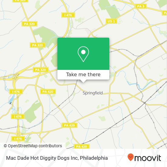 Mac Dade Hot Diggity Dogs Inc map