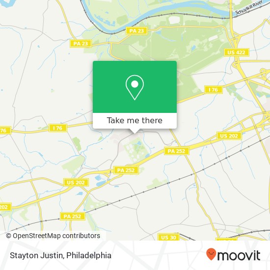 Stayton Justin map