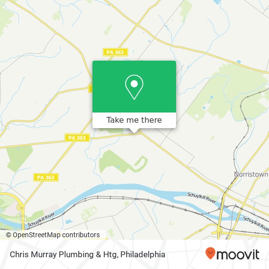 Chris Murray Plumbing & Htg map