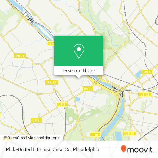 Phila-United Life Insurance Co map