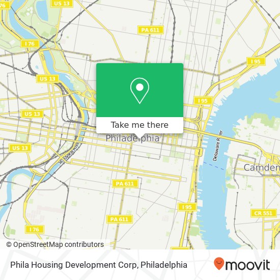 Phila Housing Development Corp map