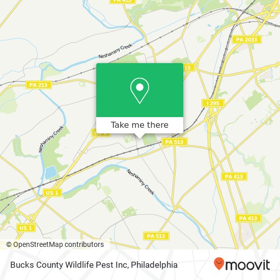 Bucks County Wildlife Pest Inc map